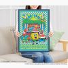 APPLEONE Jigsaw Puzzle BIKINI BOTTOM BEACH Bottom 500 Made in 53 x 38 SpongeBob 500-338 (Bikini Beach) pieces, Japan, cm,