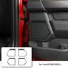 Front & Rear Door Speaker Horn Frame Trim Cover For Ford F150 + Carbon Fiber