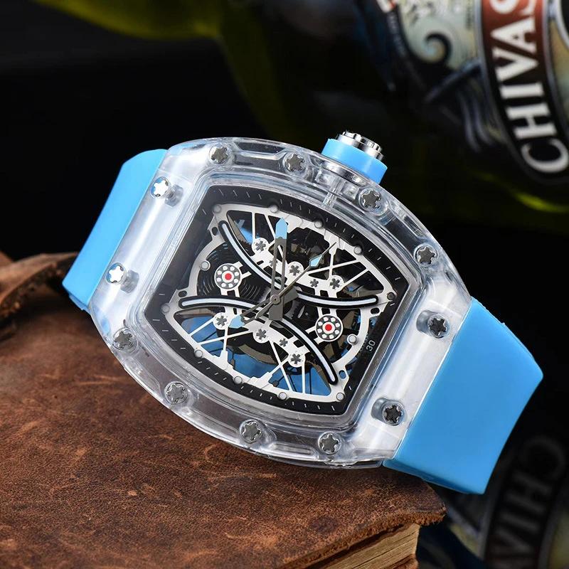 Personality Through the Bottom Sports Retro, Gear Machine Quartz, Fashion Watch