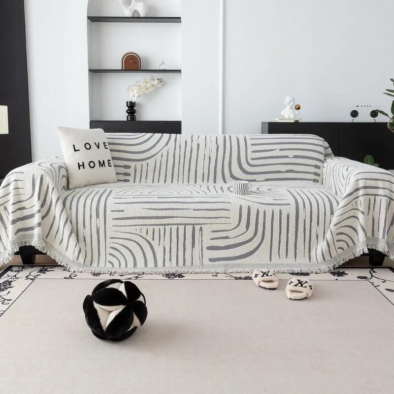 Chenille Sofa Cover Cloth for Four Seasons Universal  New Style Cover All-inclusive Universal Anti-slip Pad Towel Blanket