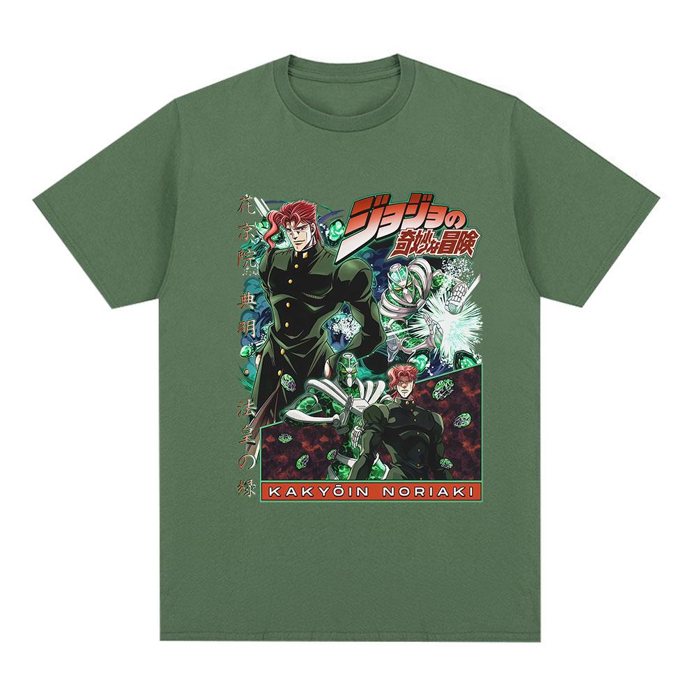 

Anime Jojo Bizarre Adventure Kakyoin Noriaki T Shirts Unisexs Women Casual 100 Cotton Short Sleeves Oversized Tshirts Streetwear 4XL