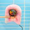 Soft Plush Bird Hammock Winter Windproof Bird Parrot Hammock Tent Bird Shawl Parakeet Cage Warm Cave Hanging Nest Bed Hideo N6M4