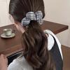 New Cute Flower Hair Band Bow Plaid Elastic Hair Ring Ties Headwear Girls Women Hair Accessories