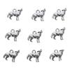 Zinc Alloy Alloy Animal Charms Silver Howling Wolf Pendant  Handmade Crafts Lovers