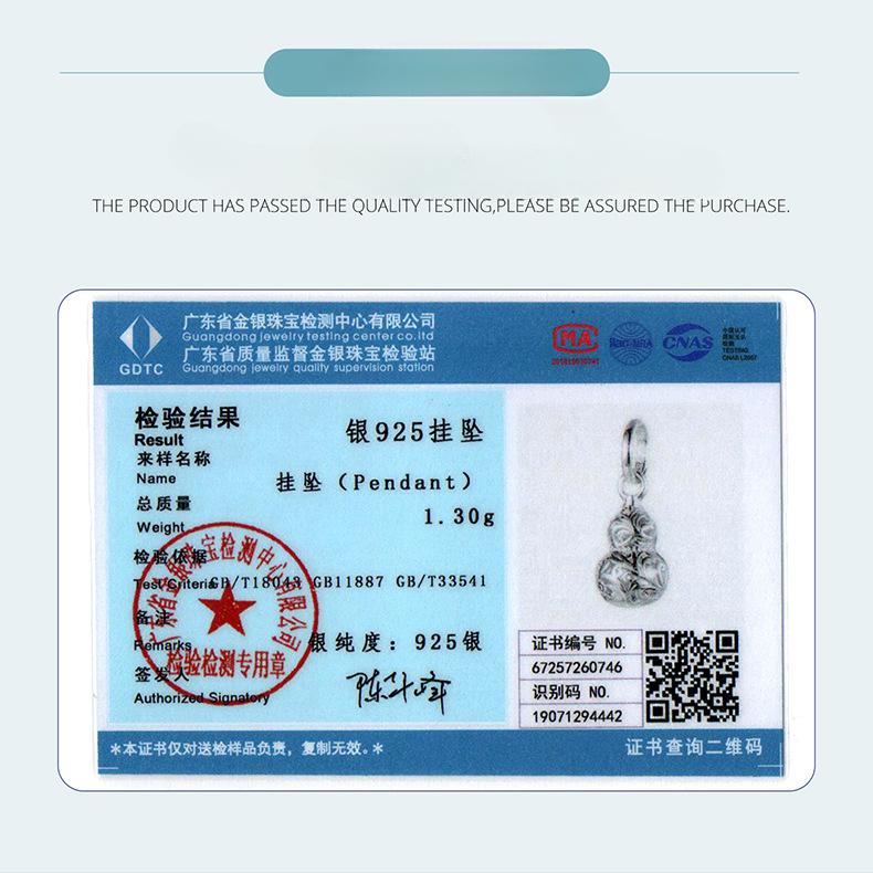 Retro Stil S925 Sterlingsilber Kürbis Anhänger Zubehör Glücksbringer Nafu DIY Glücksperlen