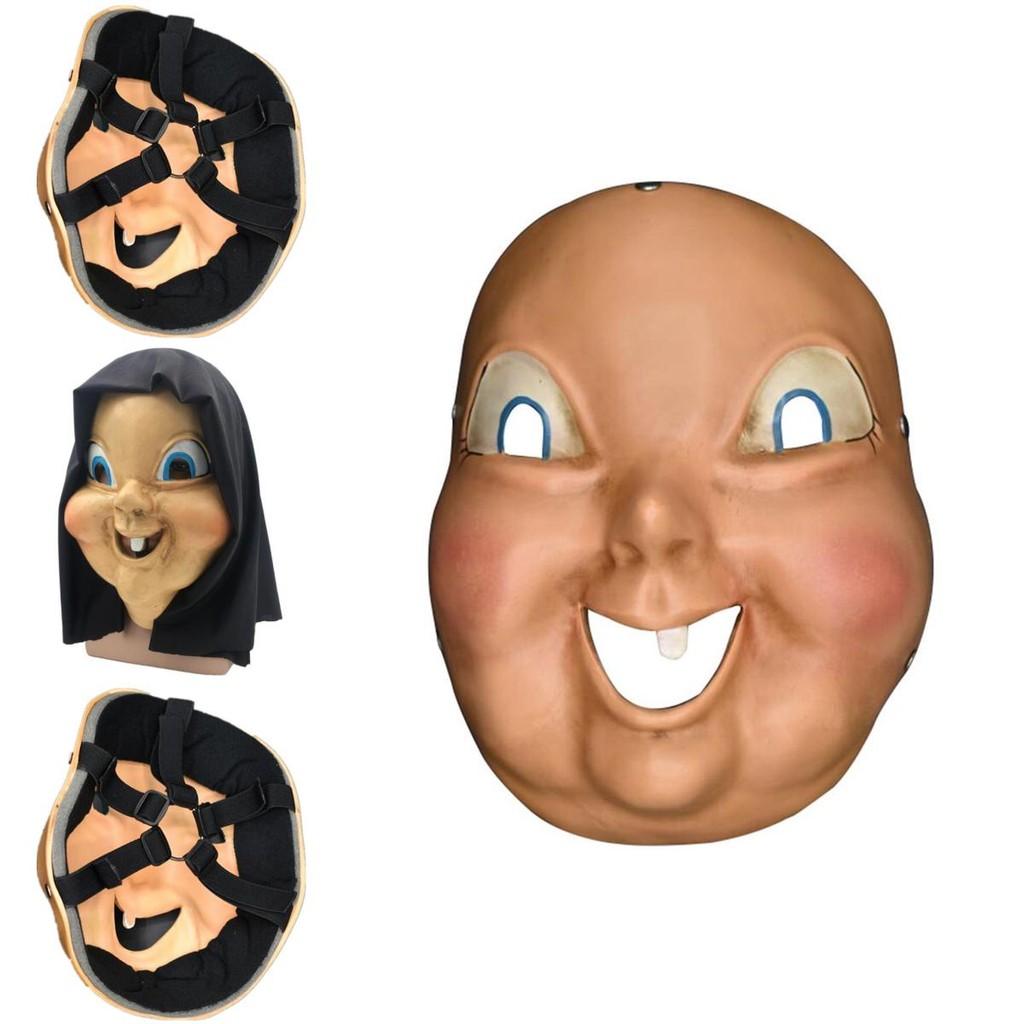 Happy Death Scary Day Mask Realistic Resin Horror Movie Costume For Fun Halloween