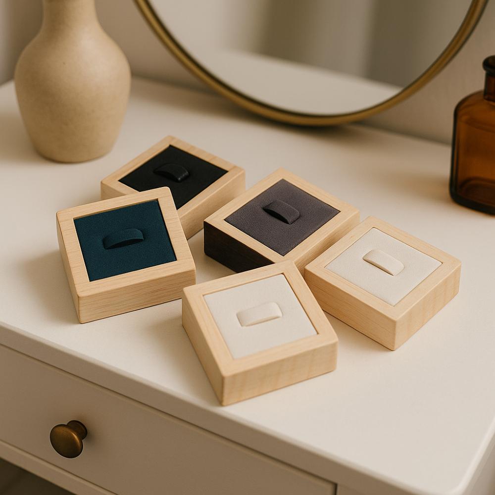 Jewelry Display Wooden Jewelry Show Props Ring Display Rack Wedding Ring Box  Travel