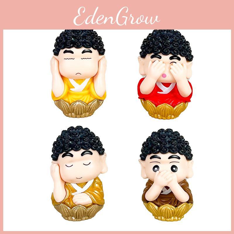 Crayon Shinchan Anime Pvc Model With Zen Style Sakyamuni Design For Gift