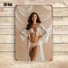 Lingerie Model Tin Sign 8x12 Inch Country Wall Decor for Living Room Gaming Room Home Decor Plaque