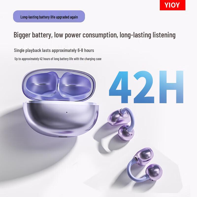 YIOY Z50S Ultra Open-Ear Bluetooth Ear-Clip Headphones