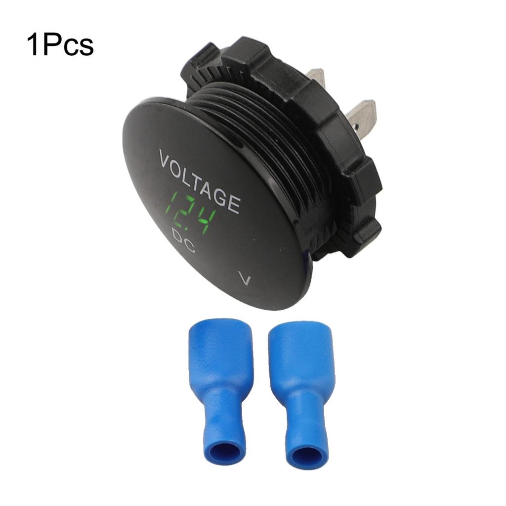 DC 12V 24V Waterproof Digital Voltmeter Meter with Easy Read LED Display