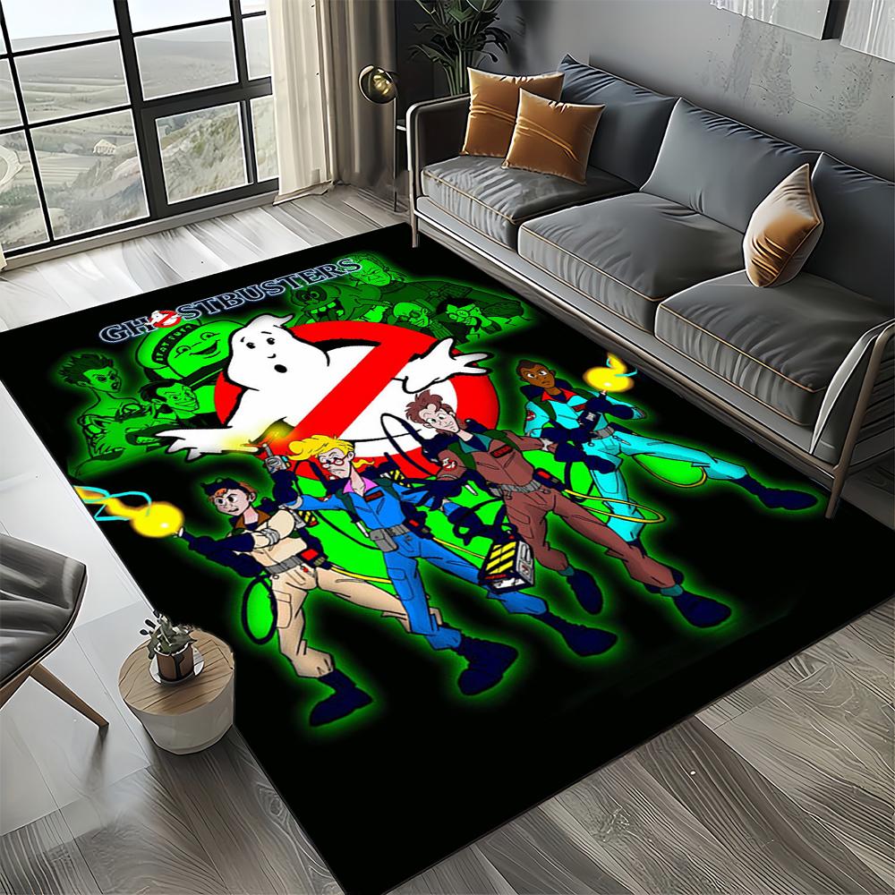 27 Style New G-Ghostbusters Horror Movie Cartoon Carpet Rug for Living Room Bedroom Home Sofa Decoration,Non-slip Floor Mat