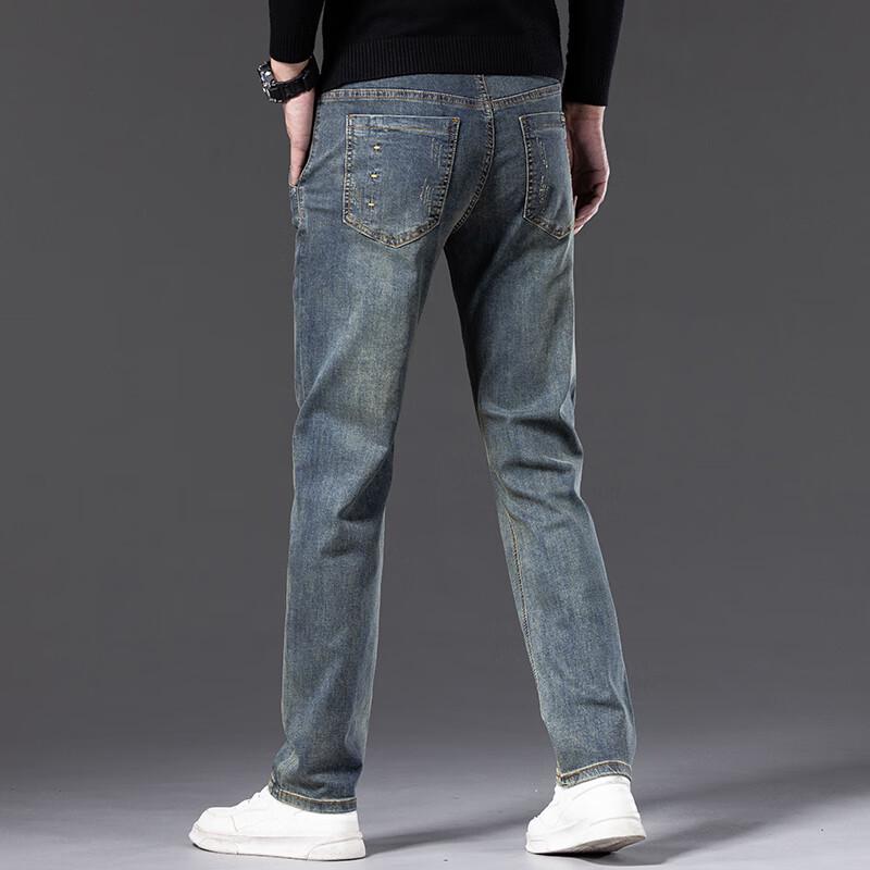 DK Men's Retro Straight-Leg Jeans