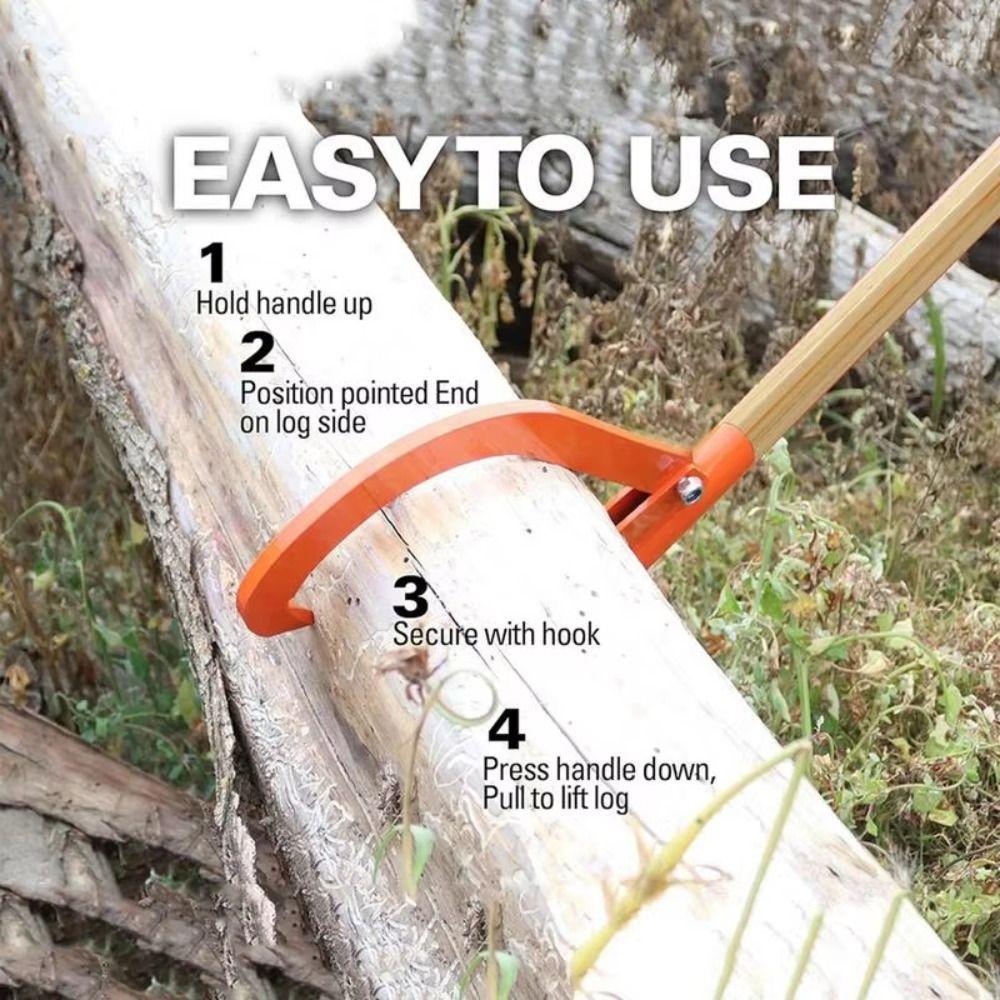 Steel Construction Log Splitter Tool Rustproof Wood Puller Tree Cutting Tool  Camping Outdoor