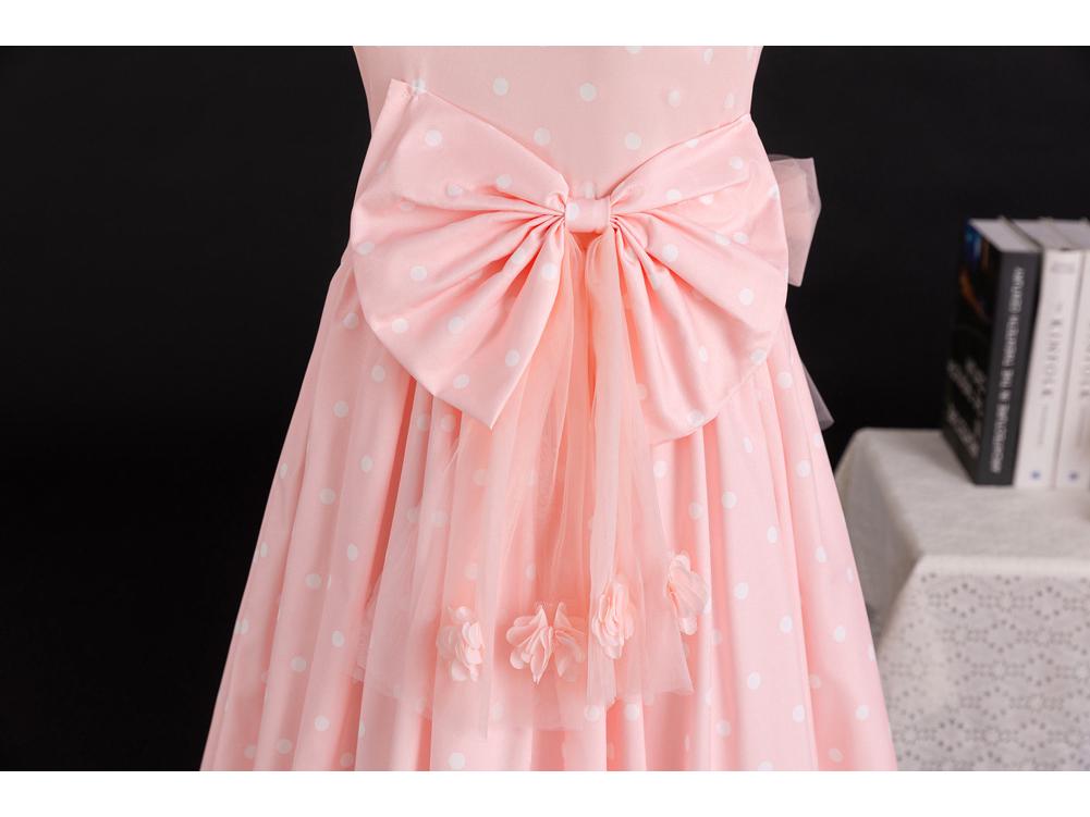 Neuer Stil Teenager Brautjungfern Mädchen Formelles Netzkleid für Abschlussfeier, Aufführung und Chor
