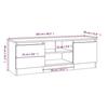VidaXL TV Stand with Door Sonoma Grey 102x30x36 Cm 823356