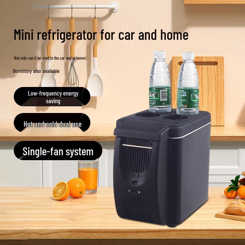 6L Car Refrigerator & Warmer - Compact Mini Fridge for Dorms