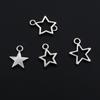100pcs Petites Breloques Étoiles Pendentifs Alliage Métal Couleur Argent Antique Accessoires de Fabrication de Bijoux DIY pour Boucles d'Oreilles Bracelet Collier