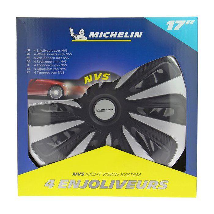 MICHELIN Enjoliveur 17" NVS 3D par 4 en boîte Noir