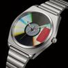 Einzigartige Retro-Schallplatte Kreatives Zifferblatt Quarzuhren Herren Y2K Design Verschiedene Formen Wasserdichte Uhr Mann Leuchtend Stahl Männliche Uhr