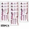10pcs 3D Fake Scar Tattoos Sticker Body Face Realistic Scab Temporary Tattoos Halloween Horror Wound Bloody DIY Makeup Stickers