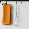 Easy Clean Stainless Steel Whisk Egg Beater, Anti-slip Long Handle Durable Whisk, Metal Beater Manual Mixing Tool for Kitchen Cooking Sauces