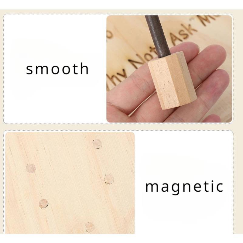 Magnetisk Pendel Beslutningstaker, Pendelbrett med Svingende Pinner i Tre Ja Nei Kanskje, Raskt Beslutningsverktøy, Flott for Soverommet ditt