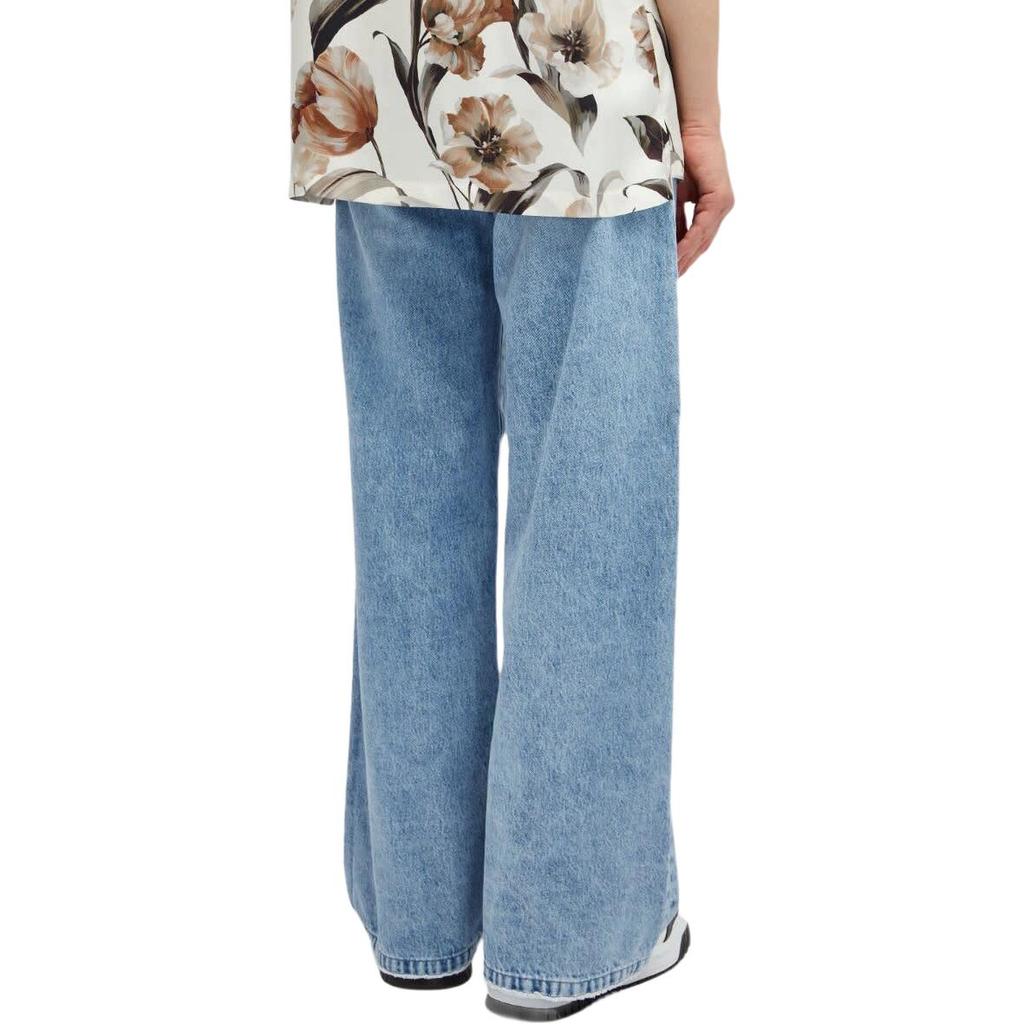 Versace Jeans Men's Light Blue Moderate Wide Leg Pants 1015851-1A11281-1D380