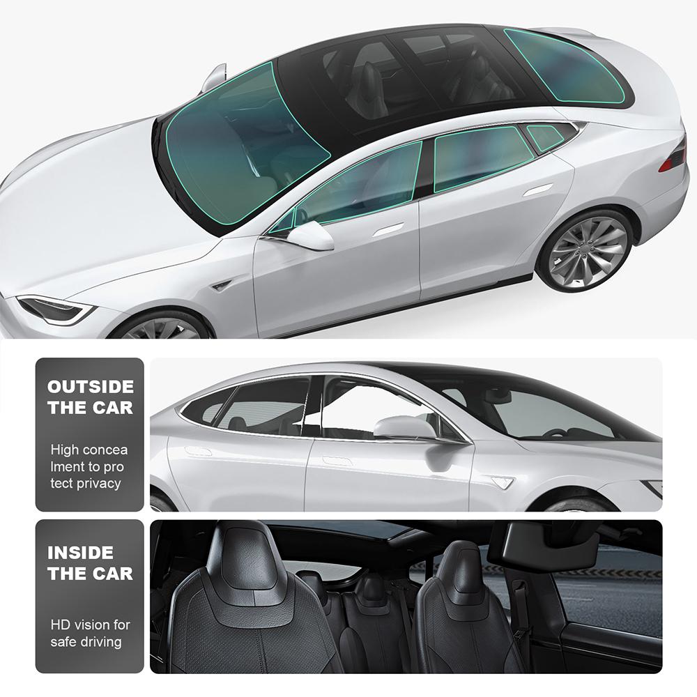 Solar UV Protector Summer Tint Film For Tesla Model S 2014 2015 2016 2017 2018 2019 Car Front Rear Side Window Accessories