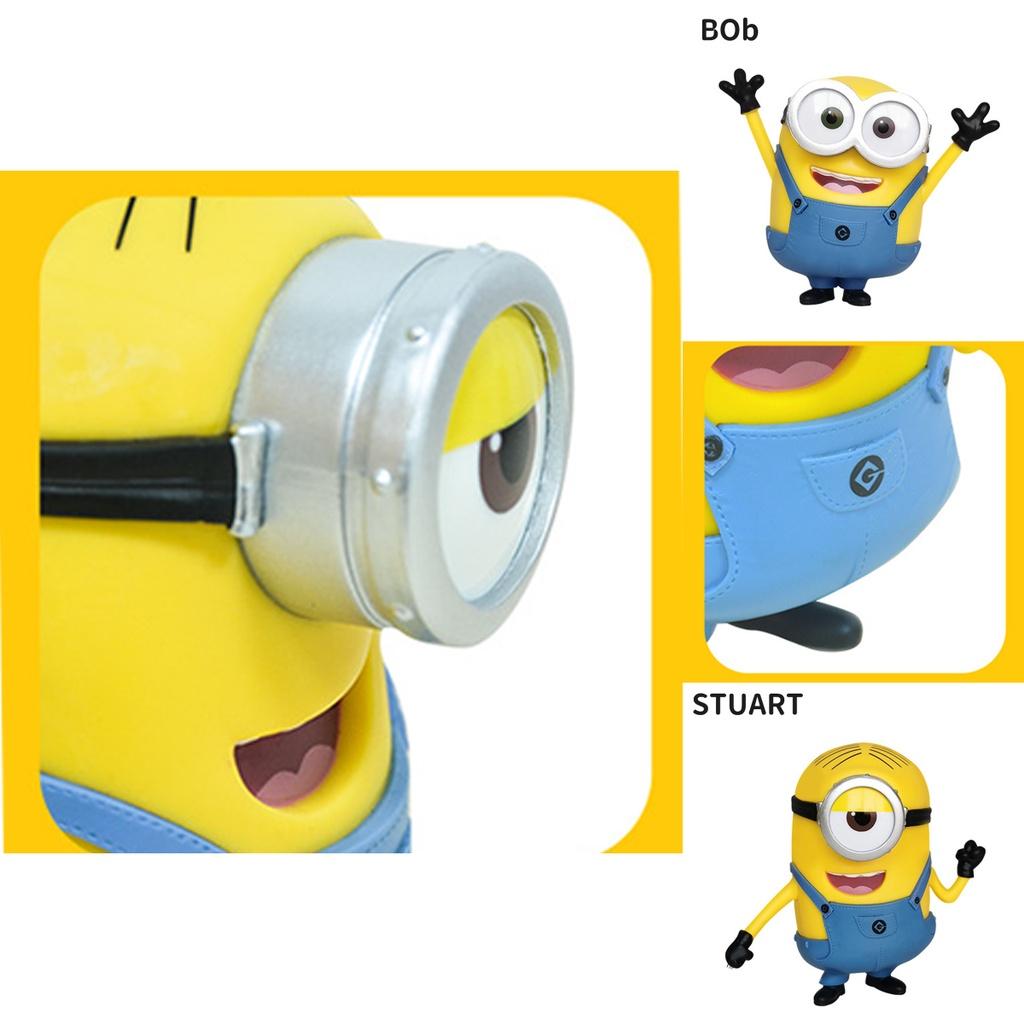 Despicable Me Minions Bob/kevin/stuart Toy Doll Model Action Figure For Kids No Toxic No Fading Perfect Cake Topper Home Decor