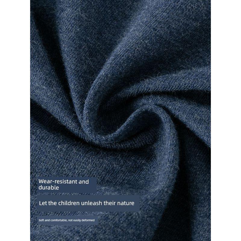 David Bella Children's Knitted Pants, New Spring Style for Toddlers, Boys' Pure Cotton Big Pp Pants, Girls' Casual Jogger Pants