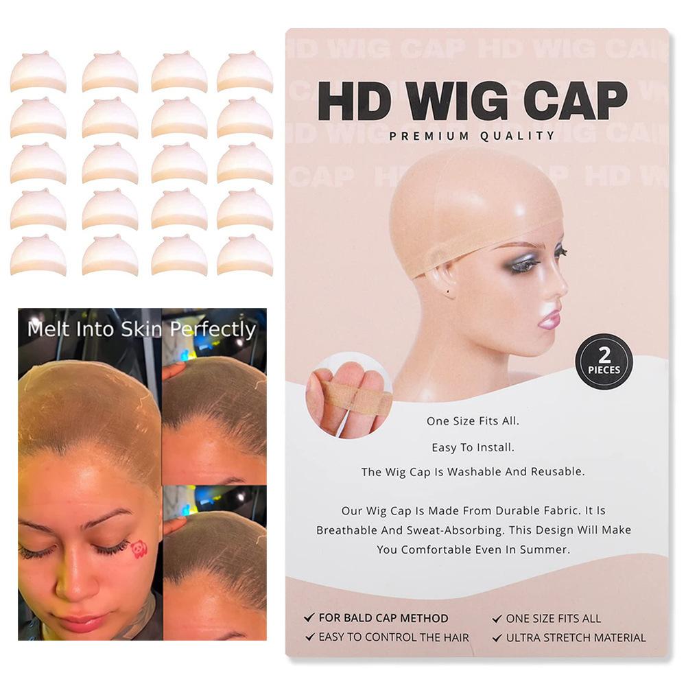 HD Wig Cap HD Transparent Lace Invisible Stretch Stockings Net Cap Wig Hair Net