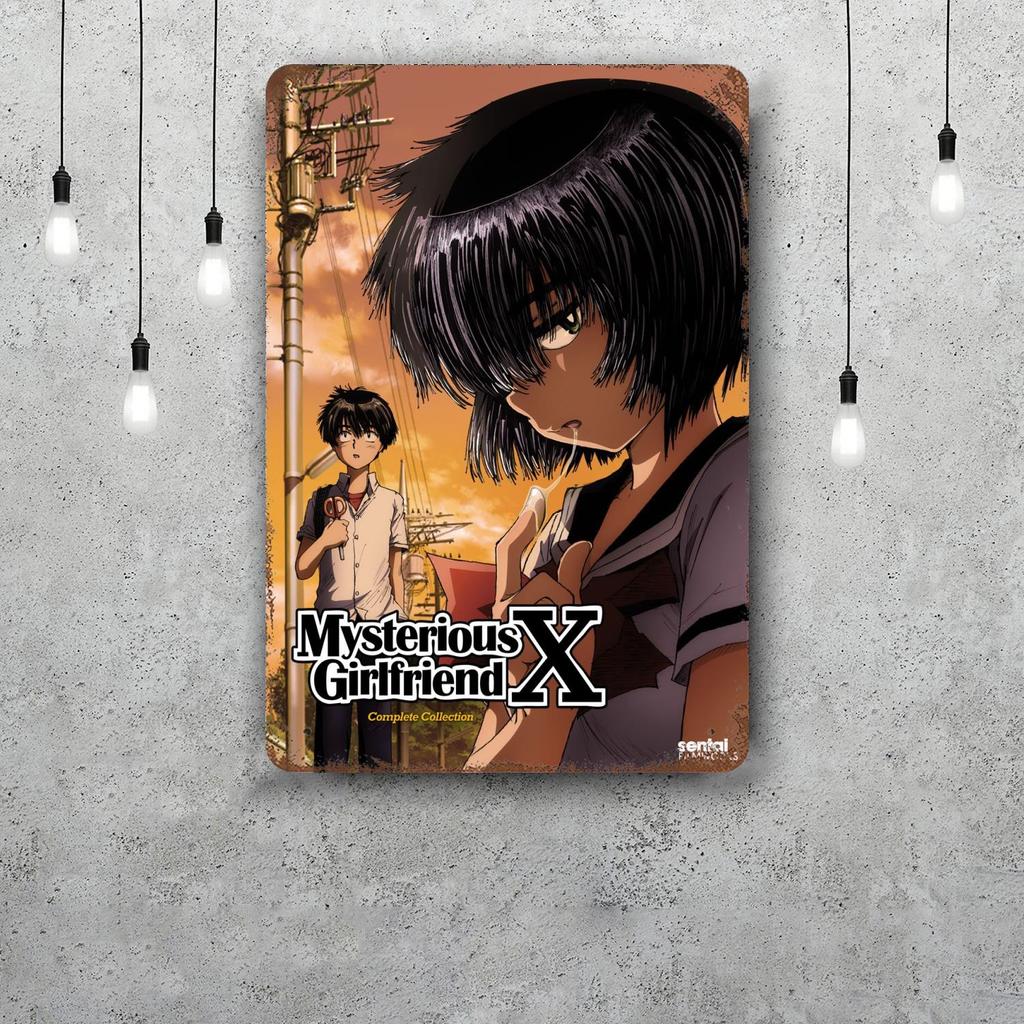 mysterious girlfriend x cartoon Vintage Metal Tin Signs Posters Decor Retro Metal Plaque Wall Art Decor for Garage Bar