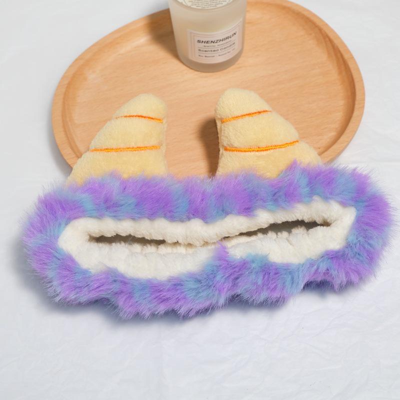 Cartoon Plush Headband: Cute Hair Accessory for Women & Kids, Perfect for Face Washing