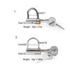 Adult Toys SM Erotic Urethral Lock Metal D-Ring PA Lock Key Glans Piercing Male Chastity Lock Penis Harness Device