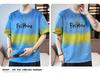 Men's 2024 Summer Trendy Round Neck Pure Cotton Short-Sleeve T-Shirt with Print