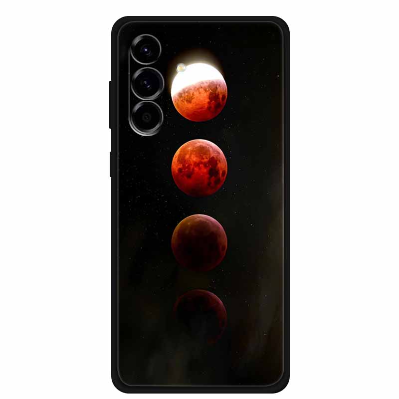 For Samsung Galaxy S25 FE 5G Case Soft Silicone TPU Black Phone Cover For Galaxy S25 FE 5G Protective Cartoon Bumper Coque S25FE
