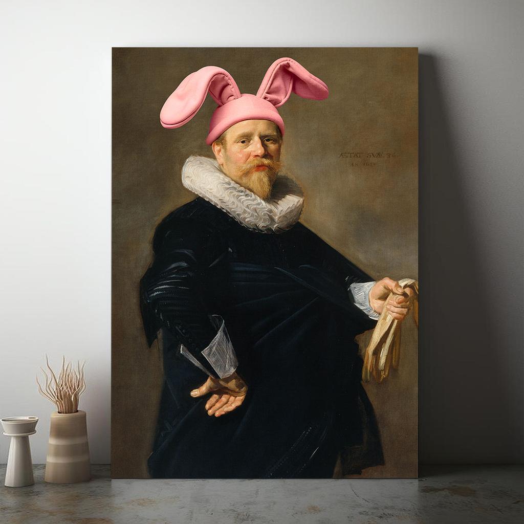 Obraz na płótnie portret królik uszy