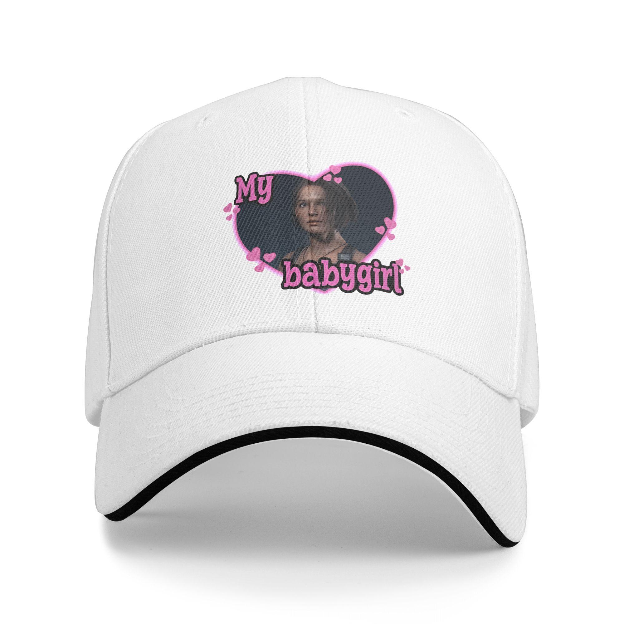 

My Babygirl Jill Valentine Residents Evils Baseball Cap Y2k Retro Male Trucker Hat Sun Visor Design Outdoor Sports Snapback Cap As Picture белый
