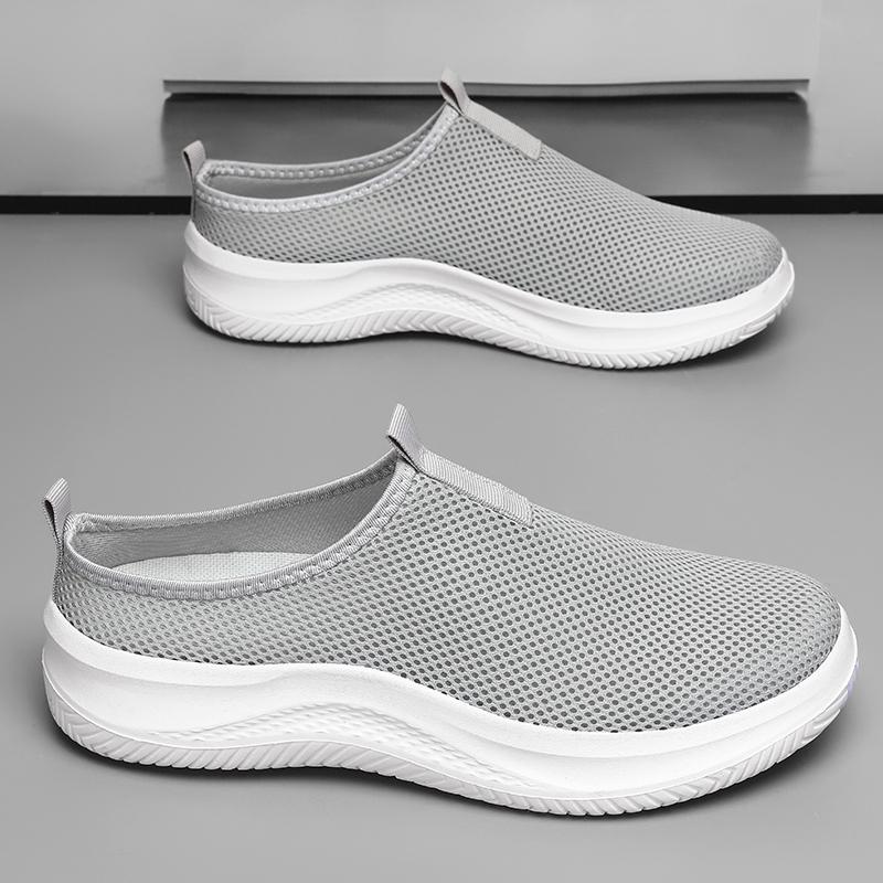 Summer Large Size Men's Sneakers Mesh Air -weaving Ultra -lightweight Unisex Interior Slippers