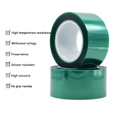 PET Film Tape High Temperature Green Heat Resistant PCB Solder SMT Plating Shield Insulation Protection