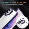 For Samsung Galaxy S23+ Case Lens Frame Kickstand TPU + Acrylic Protective Phone Cover
