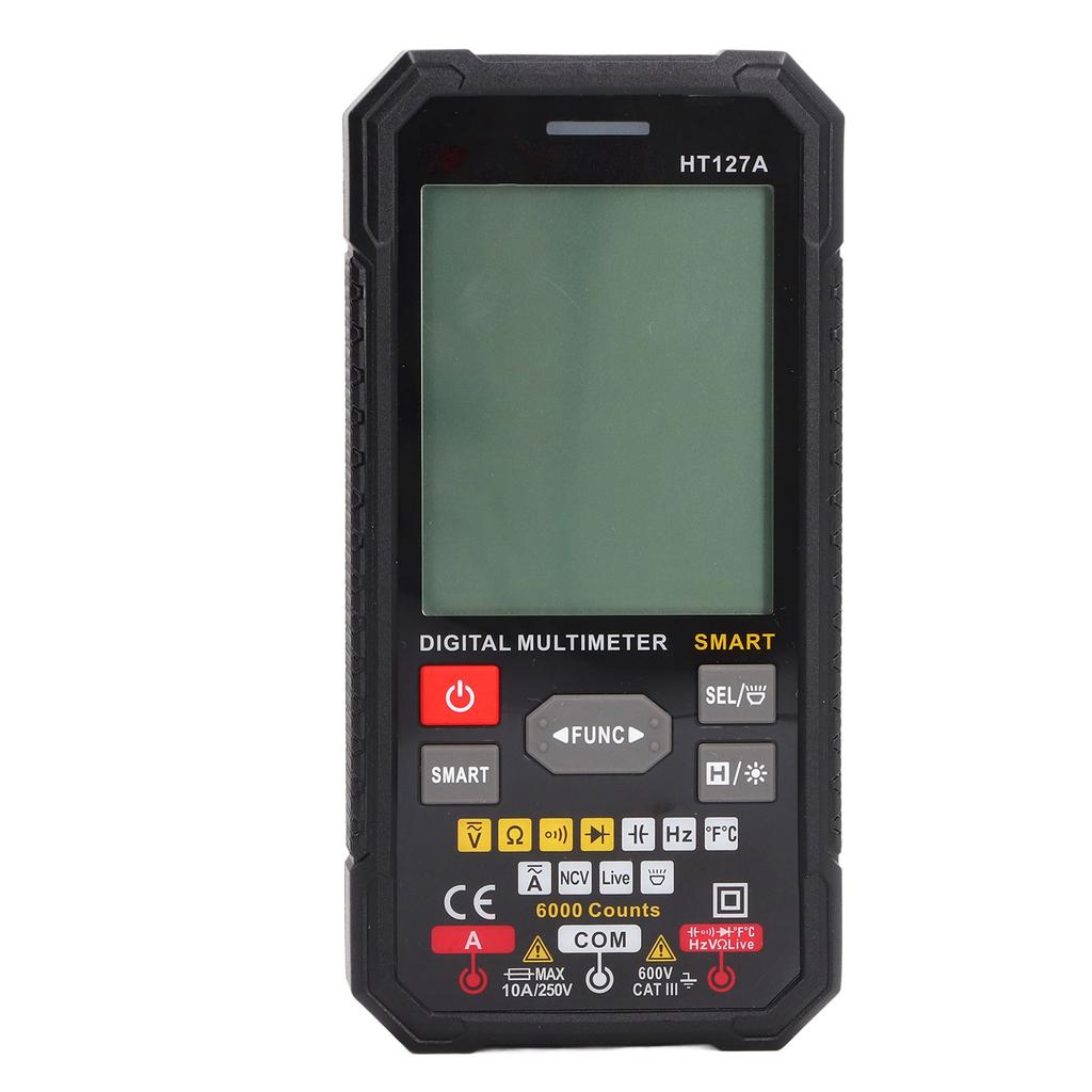 Digital Multimeter Smart Mini Color LCD 3 Result Display Pocket Voltmeter Voltage Tester HT127A