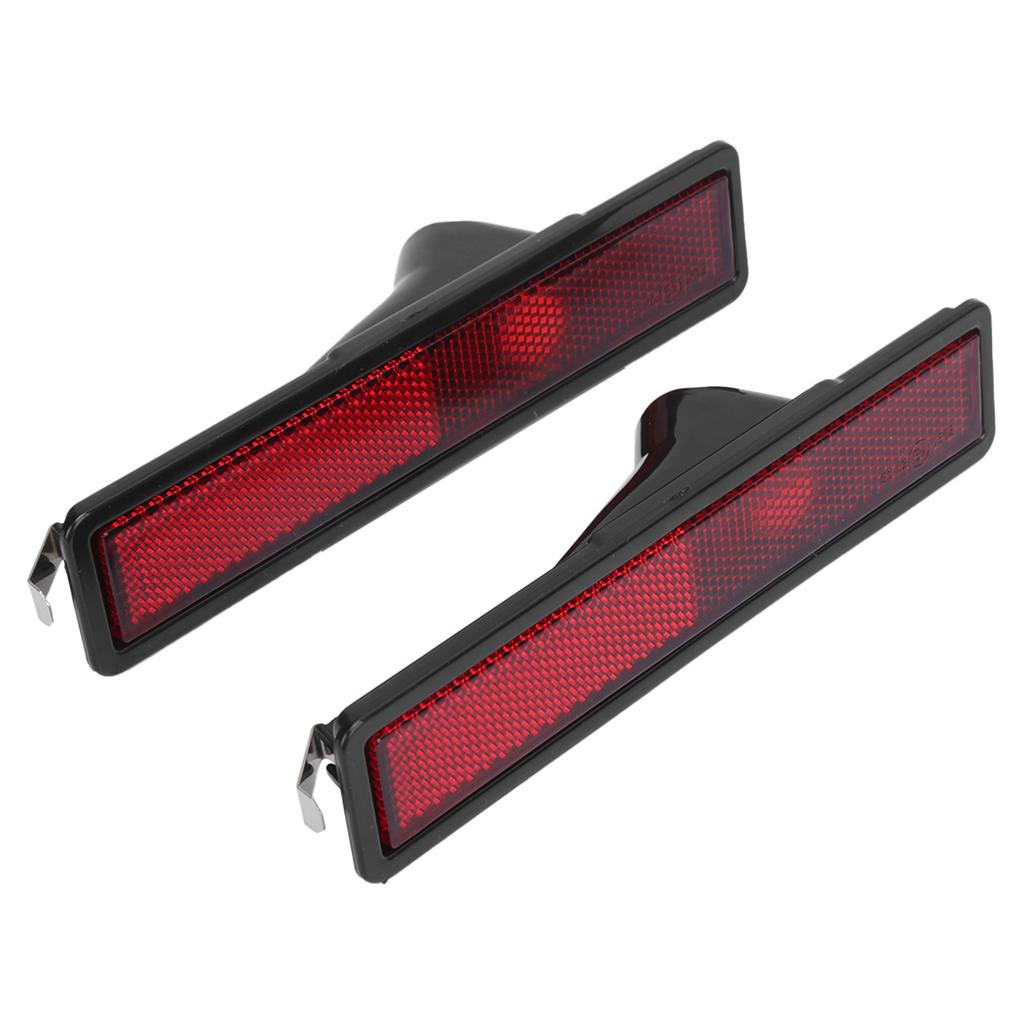 2pcs Front Side Marker Light Cover Lens 63141377849 Replacement for E30 E32 E34 318i 325i 525i 735iRed