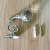 2Pcs Curtain Hook Hook Holder Home Decor Curtain Tie Window Accessories Fashion Wall Mounted Crystal Holdback European Style