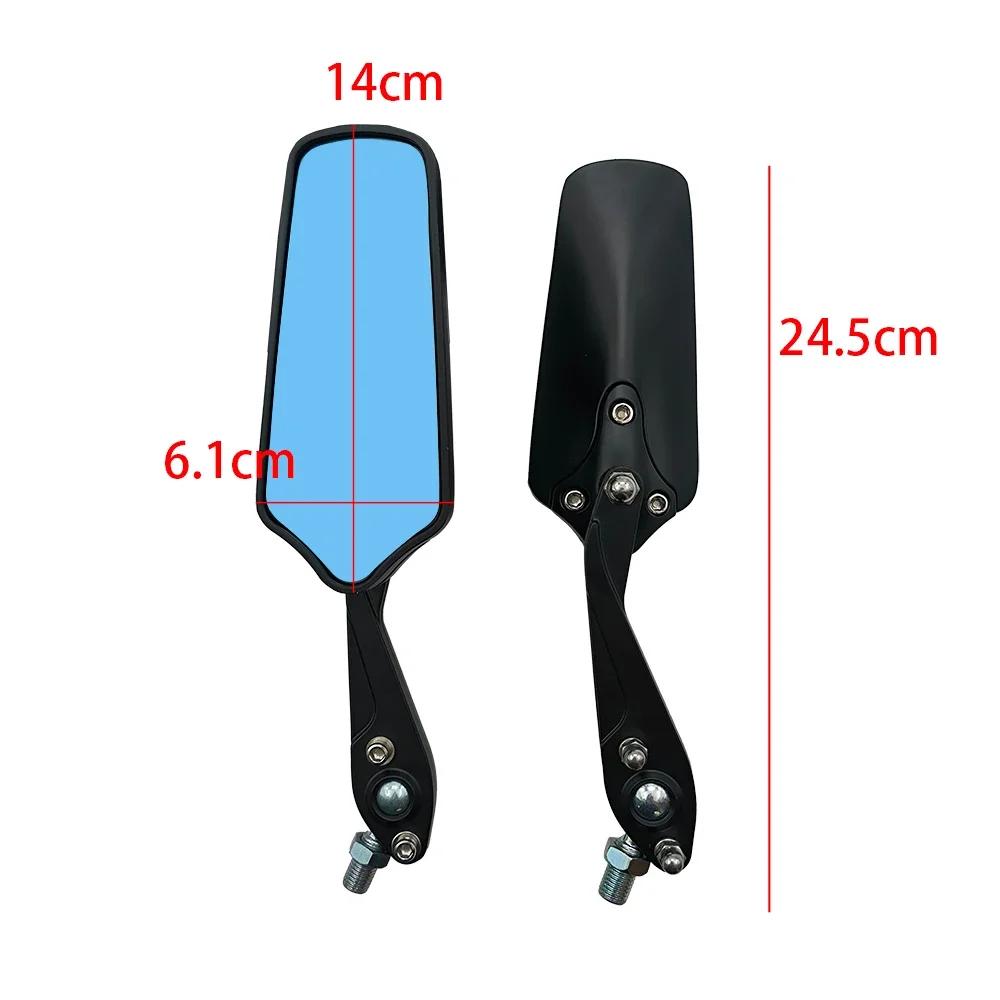 Universal Motorcycle Rearview Mirrors Cafe Racer Old School Scooter Off-road 8mm/10mm Side Mirror