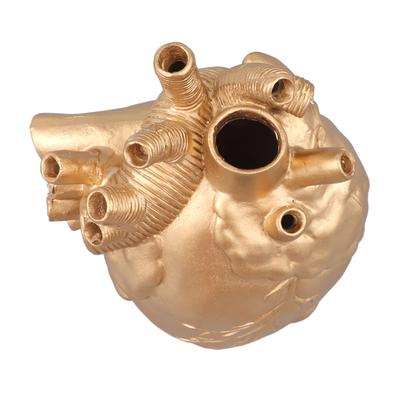Creative Anatomical Heart Vases Resin Sculpture Heart Shaped Art Flower Vases Desktop Home