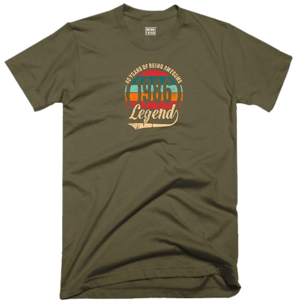 40. Geburtstag Legende T-Shirt 40 Jahre Großartig Vintage 1986 Lustiger Witz Geschenk Oberteil