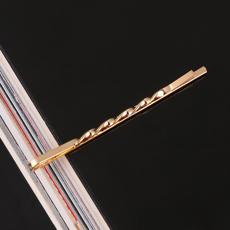 

Новый корейский набор золотых геометрических шпилек для волос - металлические аксессуары для волос ручной работы своими руками