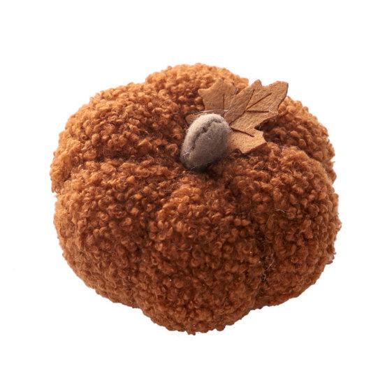 Yousheng Plush Pumpkin, with Maple Leaf Decor Halloween Decoration, 3D Pumpkin Throw Pillow, Soft Cute Harvest Festival Home